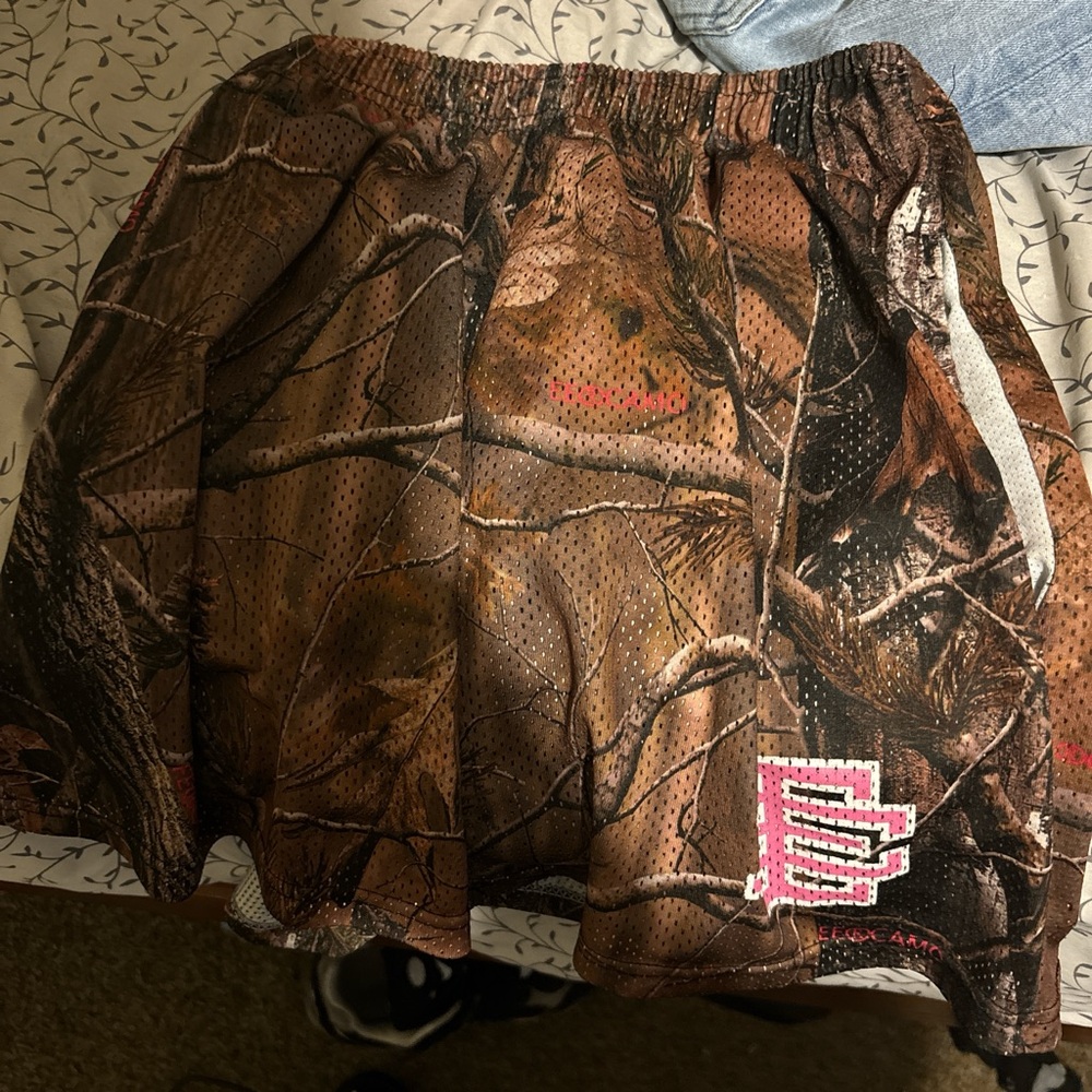 Eric Emanuel Brown Camo Mesh Skirt